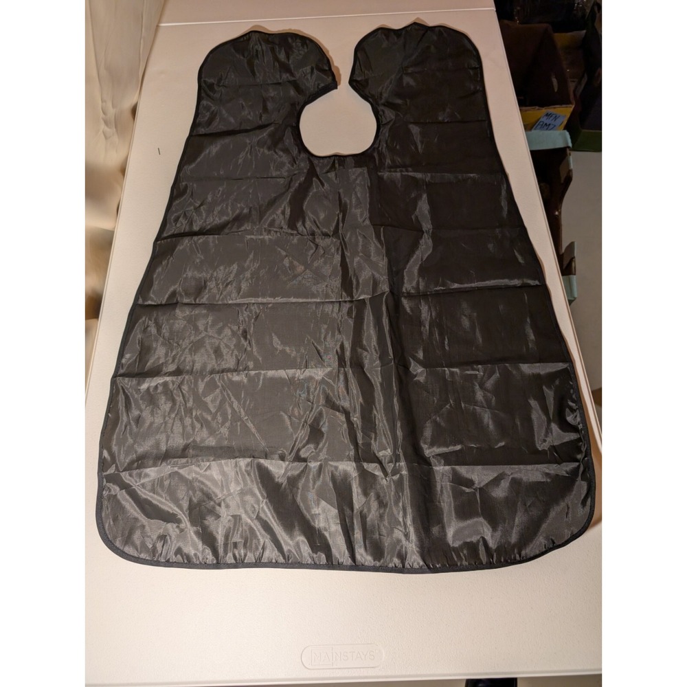 Black Salon Cape with Hook & Loop Closure – Hair Cutting & Styling Cape - Picture 1 of 4